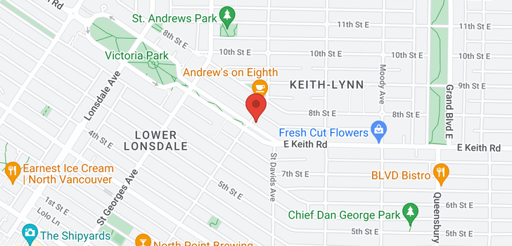 map of 712 ST. ANDREWS AVENUE